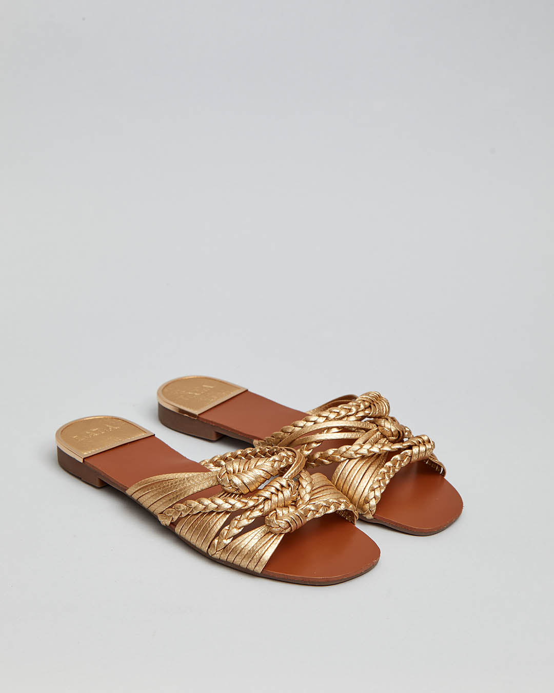 Buonarotti Hausschuhe Gold Borte