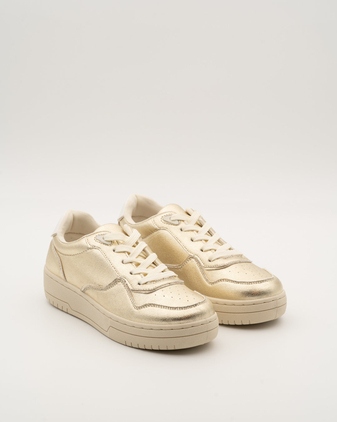Buonarotti Turnschuhe Gold Inspiriert Kraft Aus Weiß