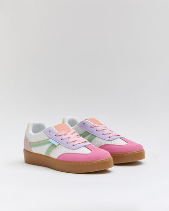 Buonarotti Turnschuhe Weiß Gefärbtes Segeltuch