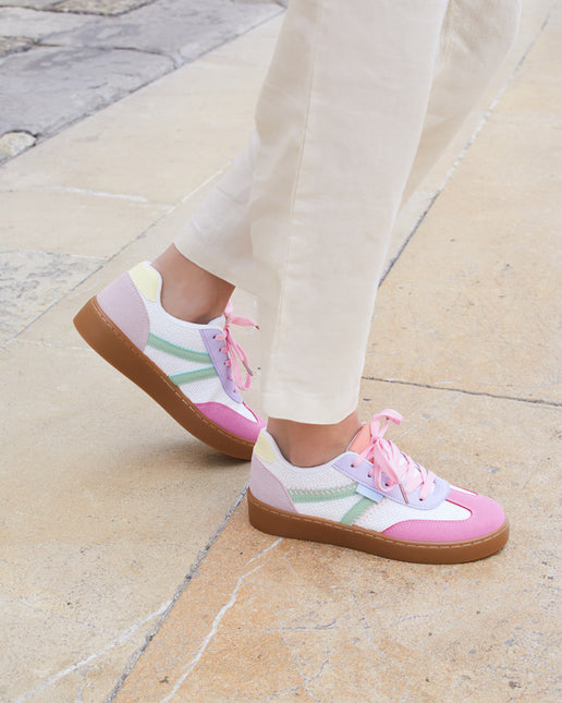 Buonarotti Turnschuhe Weiß Gefärbtes Segeltuch