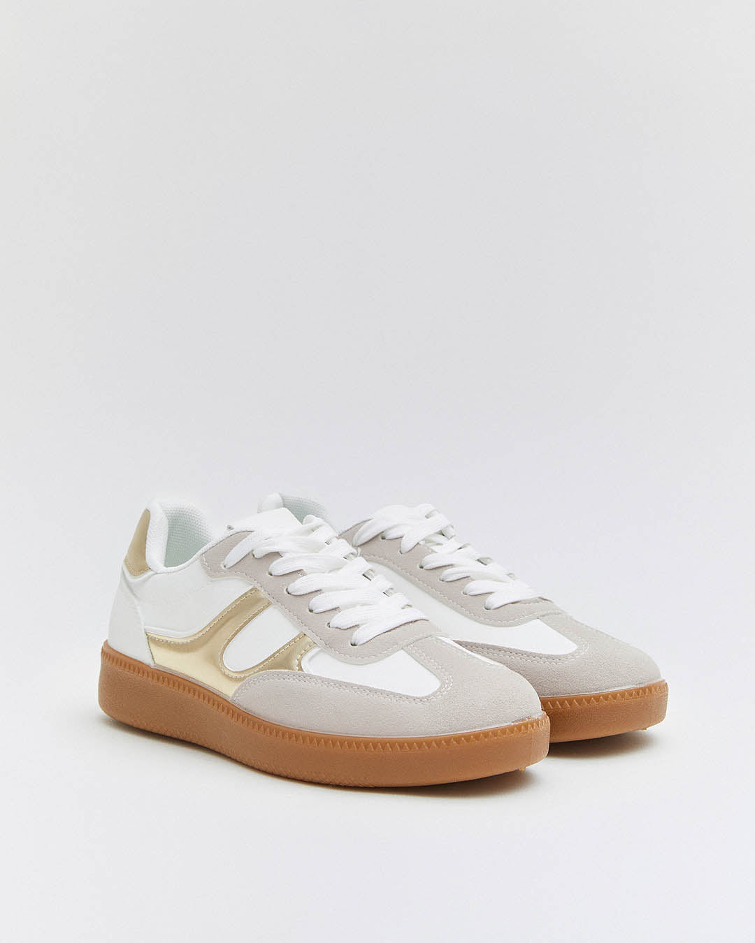 Buonarotti Turnschuhe Weiß Samba Gold