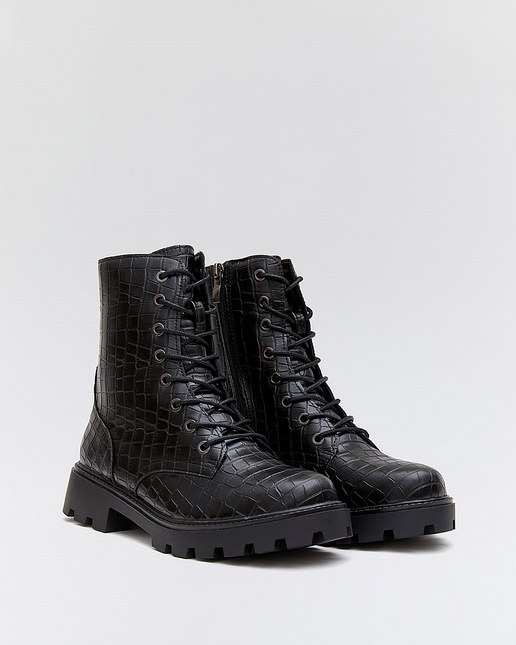 Buonarotti Veterinär Stiefel Schwarz Croc