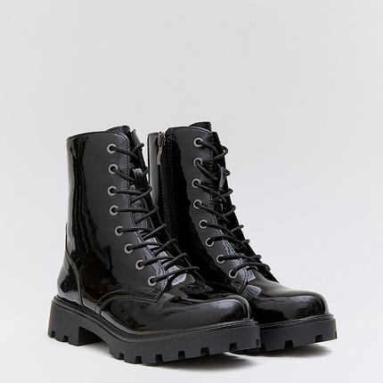 Buonarotti Tierarztstiefel Schwarz Lack