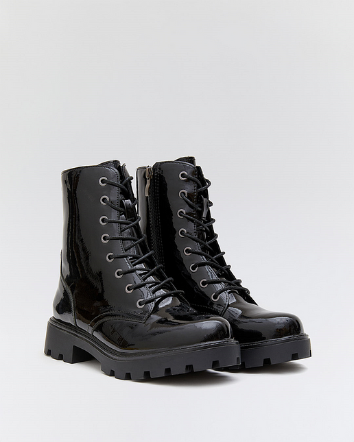 Buonarotti Tierarztstiefel Schwarz Lack