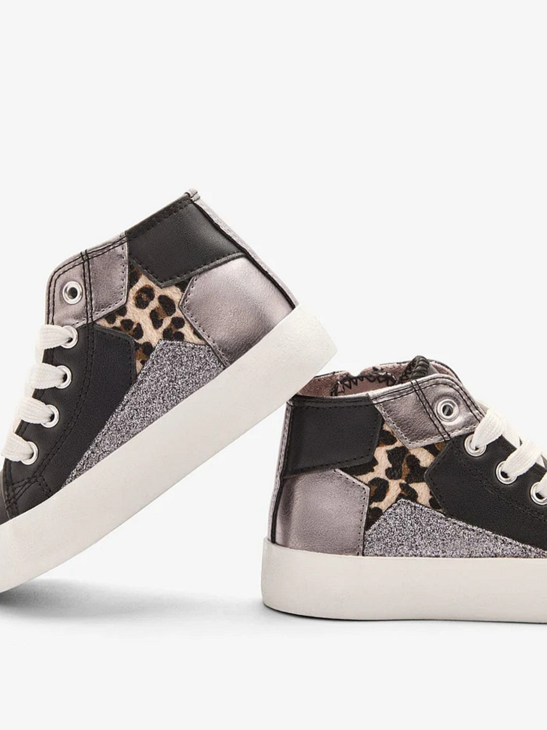 Conguitos High Sneakers Mädchen Schwarz Star Leopard