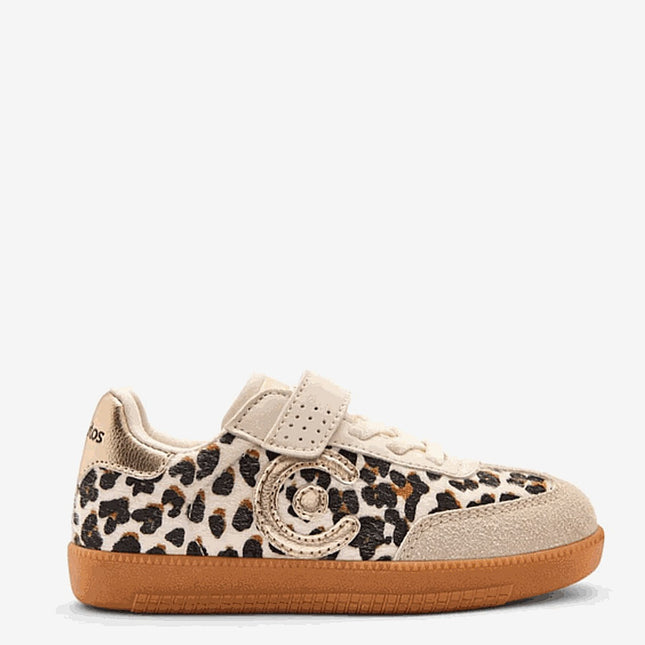 Conguitos Turnschuhe Mädchen Creme Leopard Logo