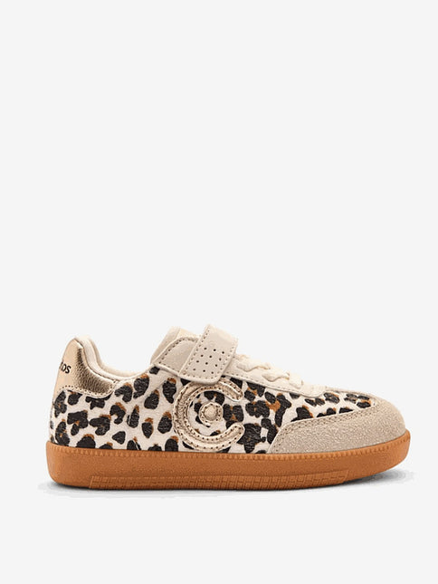 Conguitos Turnschuhe Mädchen Creme Leopard Logo