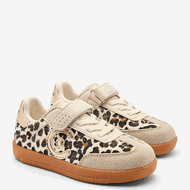 Conguitos Turnschuhe Mädchen Creme Leopard Logo