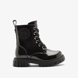 Conguitos Veteranenstiefel Mädchen Schwarz Lack