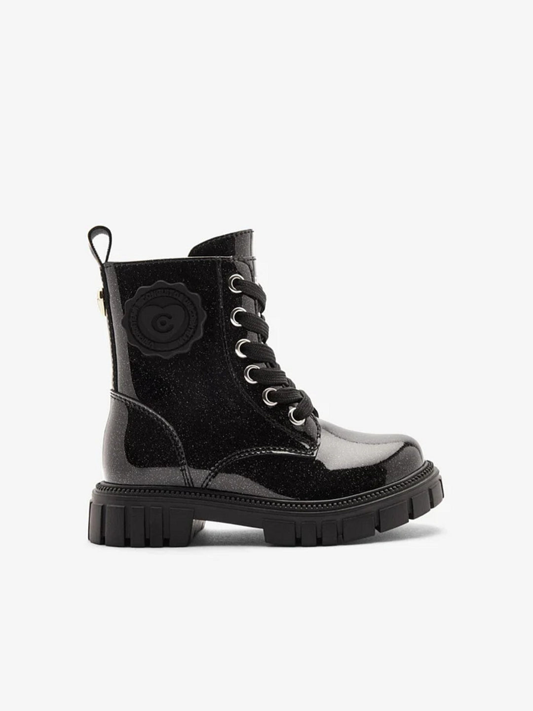 Conguitos Veteranenstiefel Mädchen Schwarz Lack