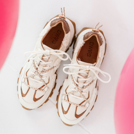 DWRS The label DWRS Turnschuhe BONNEY teddy Off weiß / Bronze