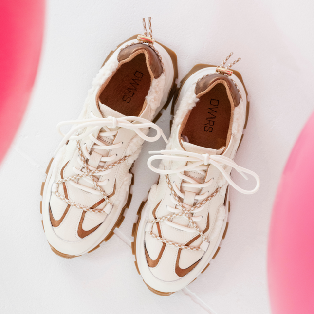 DWRS The label DWRS Turnschuhe BONNEY teddy Off weiß / Bronze