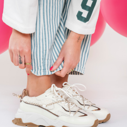 DWRS The label DWRS Turnschuhe BONNEY teddy Off weiß / Bronze