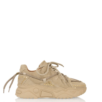 DWRS The label DWRS Turnschuhe JUPITER Beige Nieten