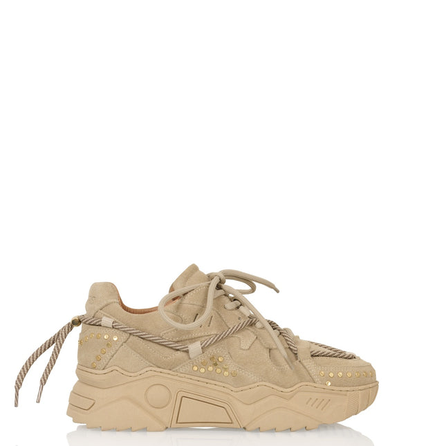 DWRS The label DWRS Turnschuhe JUPITER Beige Nieten