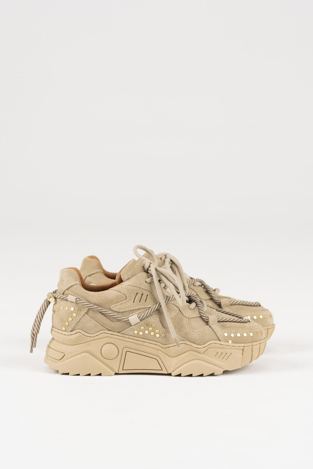 DWRS The label DWRS Turnschuhe JUPITER Beige Nieten