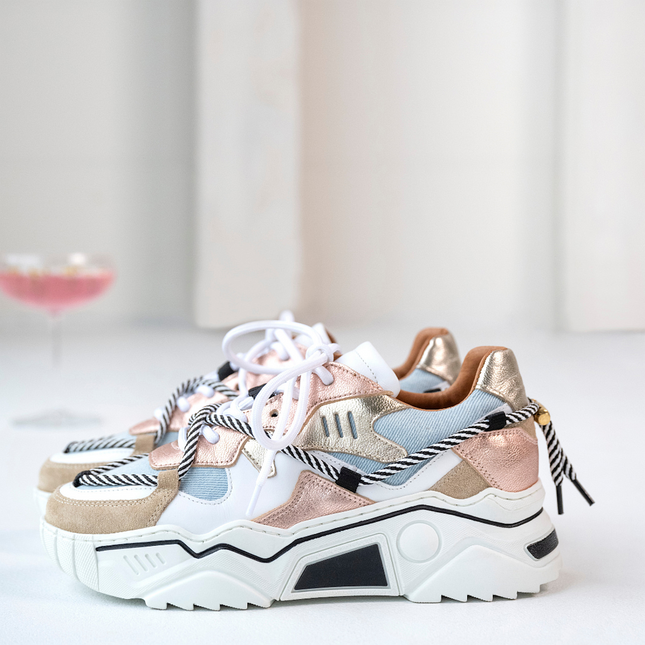 DWRS The label DWRS Turnschuhe JUPITER Rosa Jeans