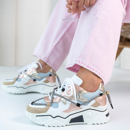 DWRS The label DWRS Turnschuhe JUPITER Rosa Jeans