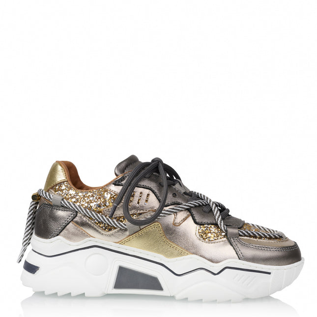 DWRS The label DWRS Turnschuhe JUPITER Silber Glitter champagner
