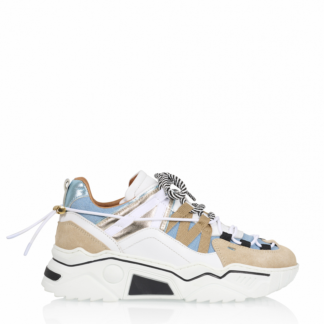 DWRS The label DWRS Turnschuhe ORION denim Sand / Jeans