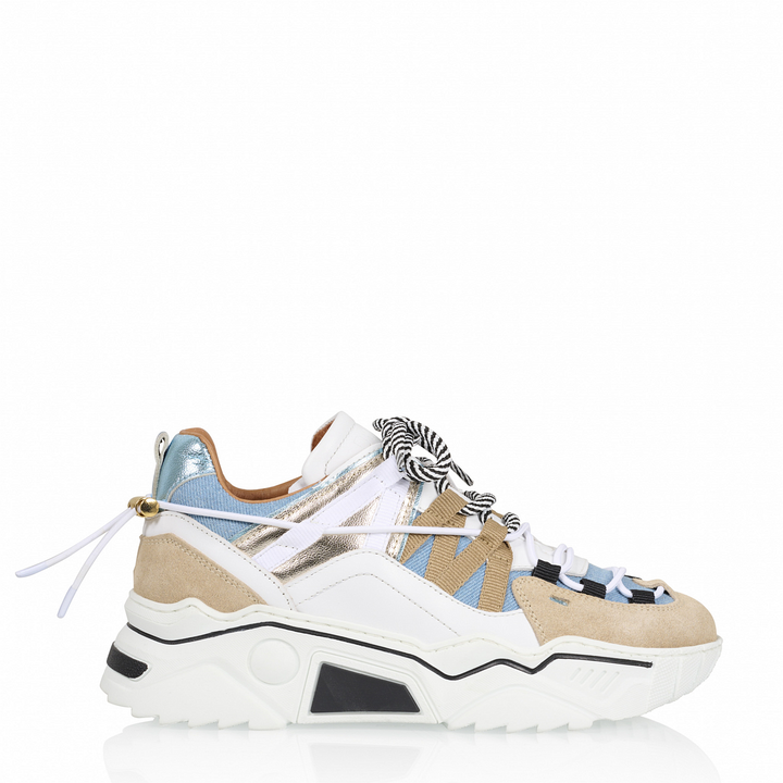 DWRS The label DWRS Turnschuhe ORION denim Sand / Jeans