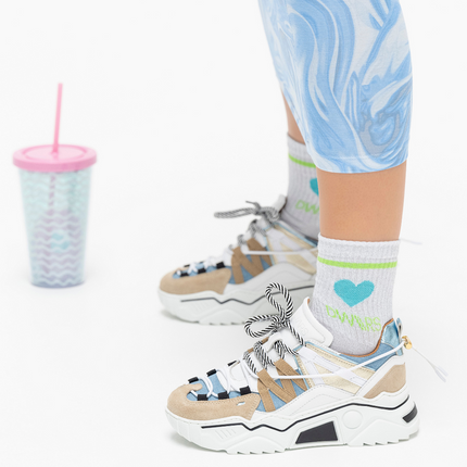 DWRS The label DWRS Turnschuhe ORION denim Sand / Jeans