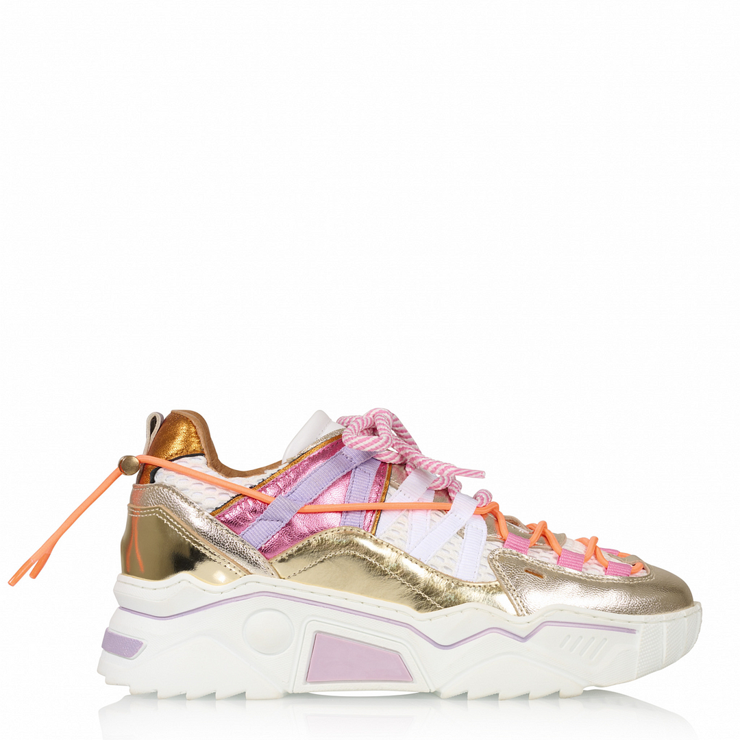 DWRS The label DWRS Turnschuhe ORION metallic Champagner / Rosa