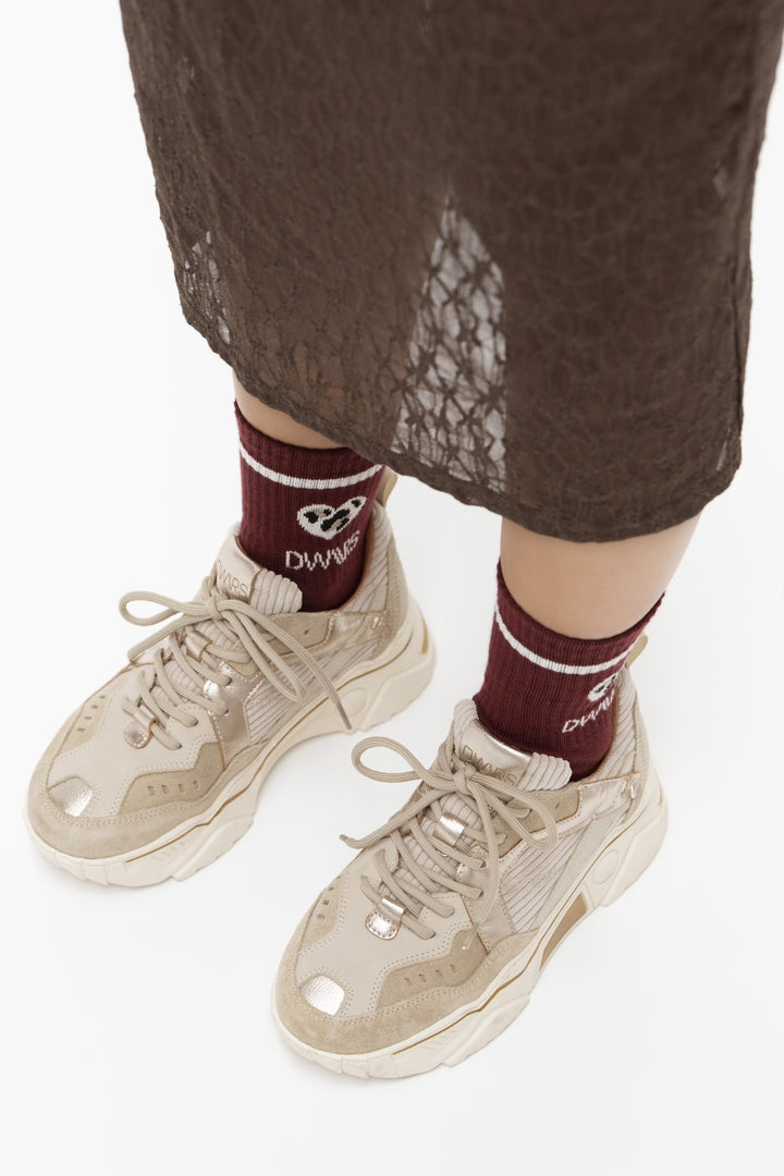 DWRS The label Sneakers PLUTO  beigefarbener Cord