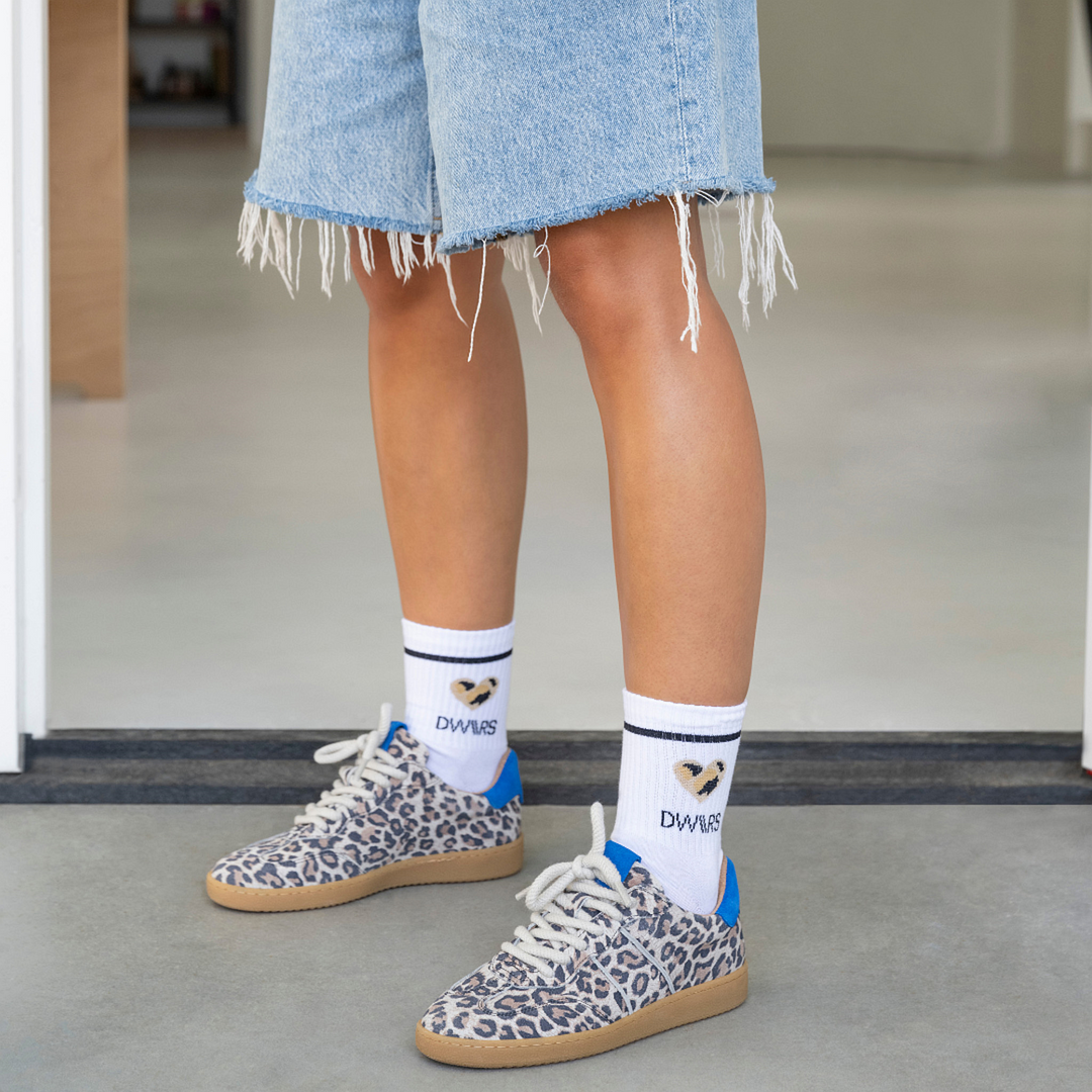 DWRS The label DWRS Turnschuhe POONA leopard Cobalt