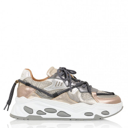 DWRS The label DWRS Turnschuhe SATURNUS metallic mesh Grau / Stein