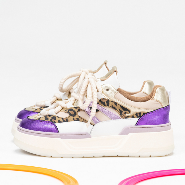 DWRS The label DWRS Turnschuhe WALTON leopard Sand - Lila