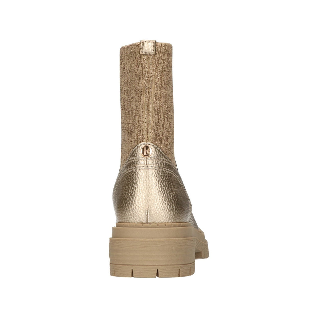 La Strada Stiefel Gold gestrickt Reißverschluss