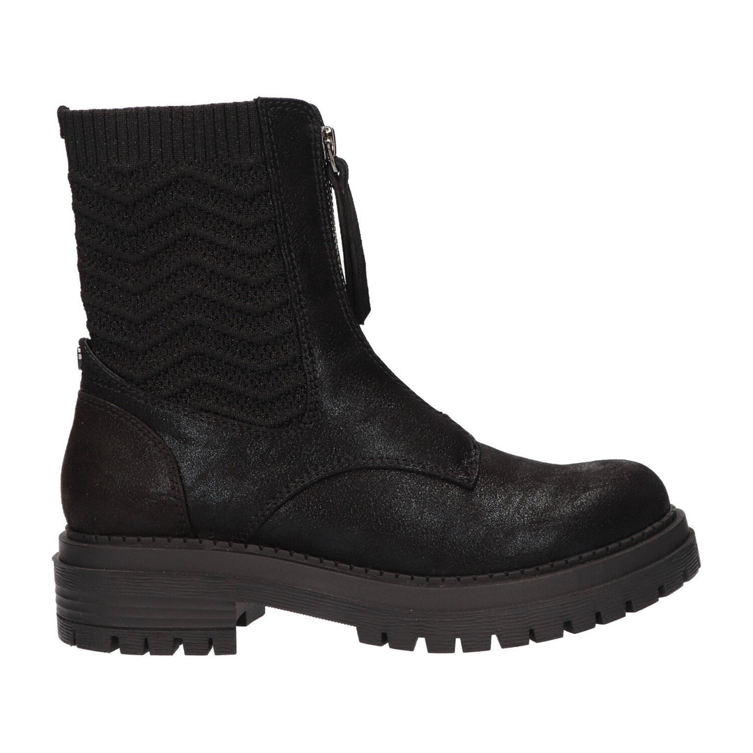 La Strada Stiefel Schwarz Geknackter Reissverschluss