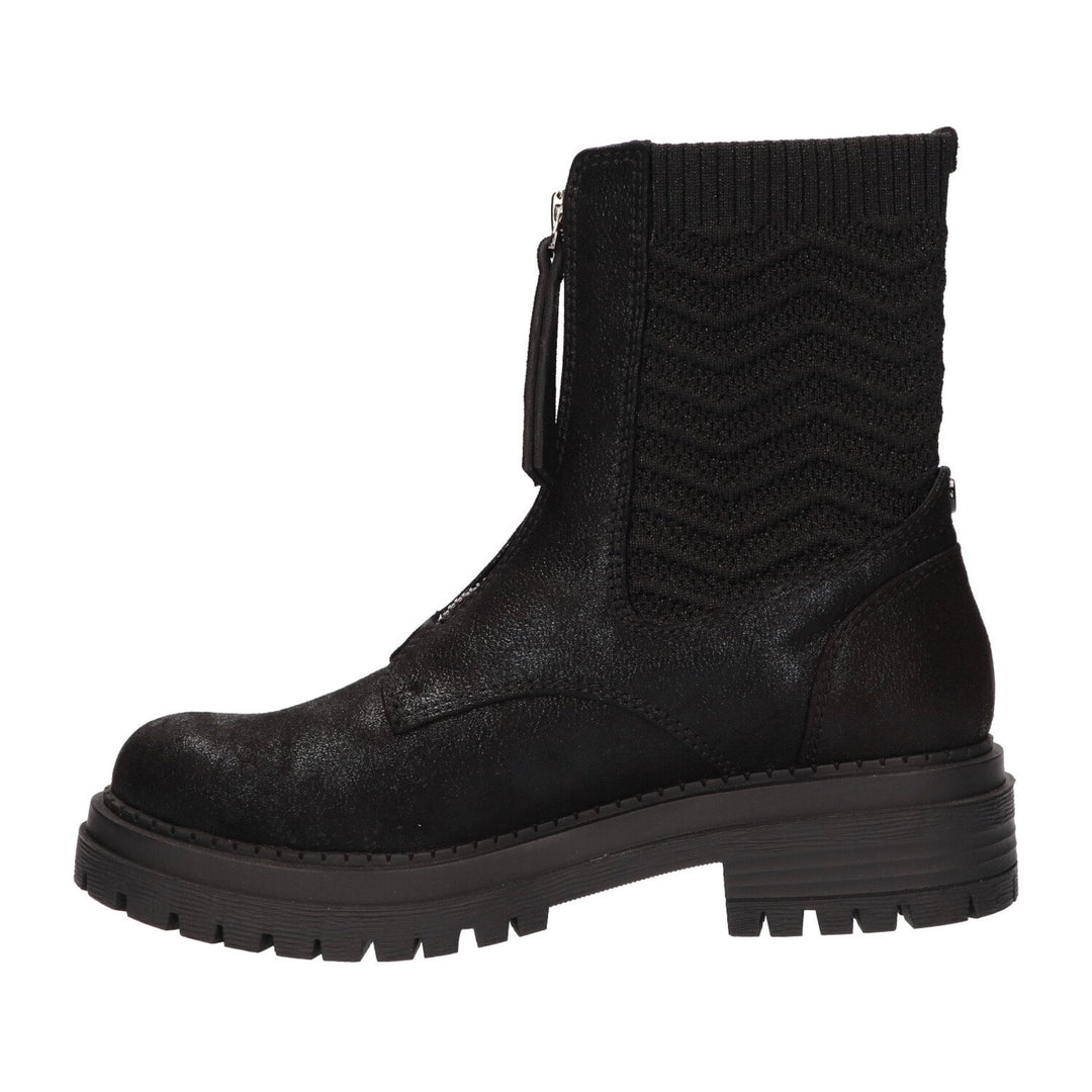 La Strada Stiefel Schwarz Geknackter Reissverschluss