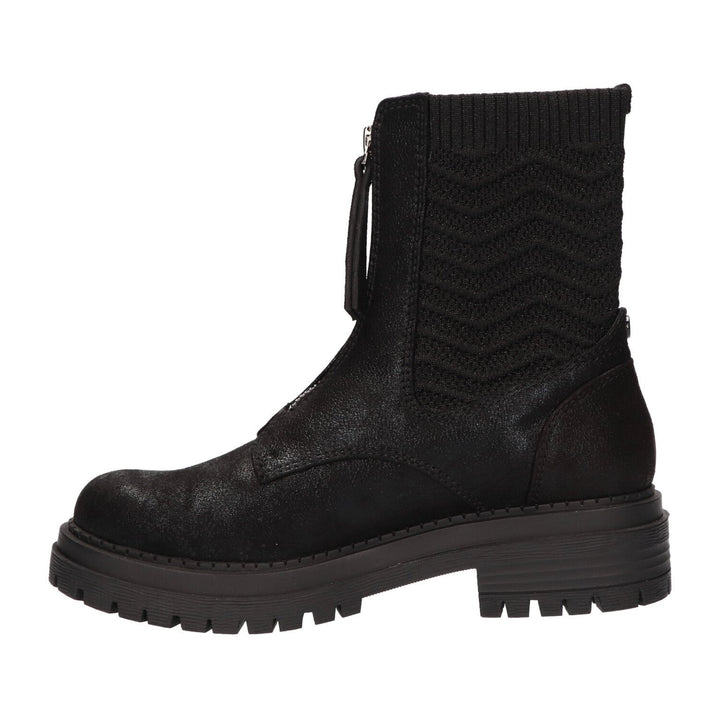 La Strada Stiefel Schwarz Geknackter Reissverschluss