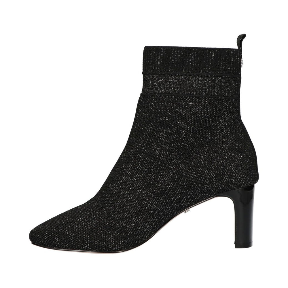 La Strada Stiefelette Schwarz Glitter Silber