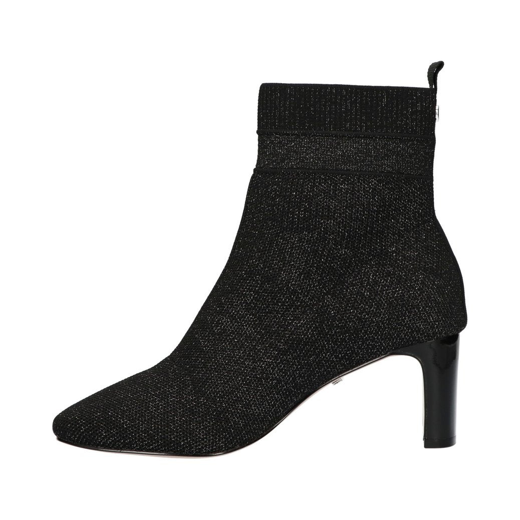 La Strada Stiefelette Schwarz Glitter Silber