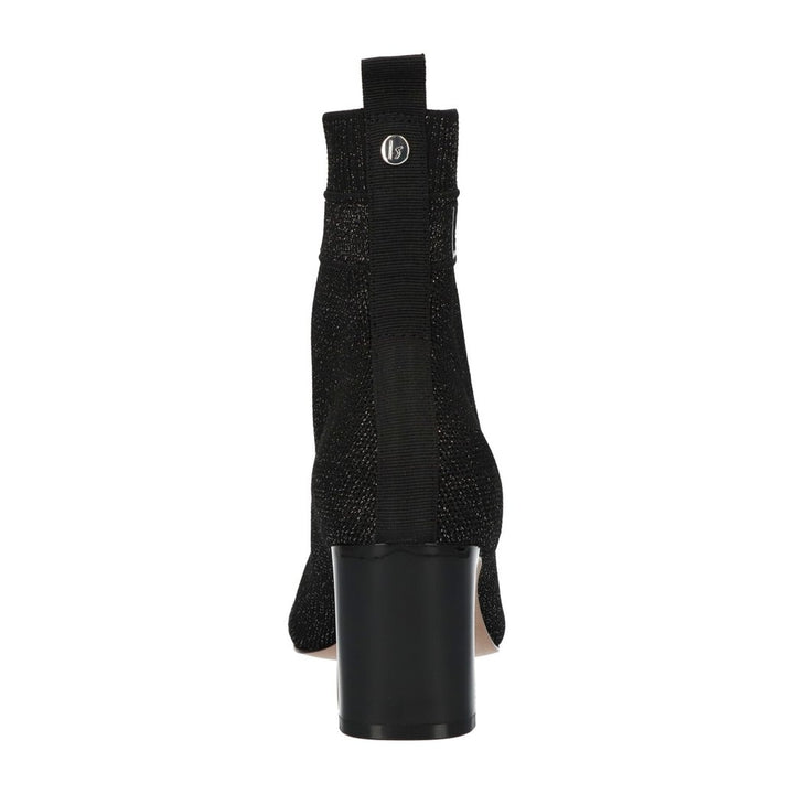 La Strada Stiefelette Schwarz Glitter Silber
