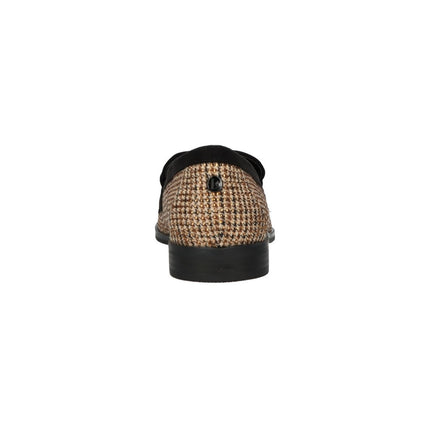 La Strada Loafers Beige Strass Kette