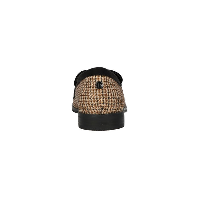 La Strada Loafers Beige Strass Kette