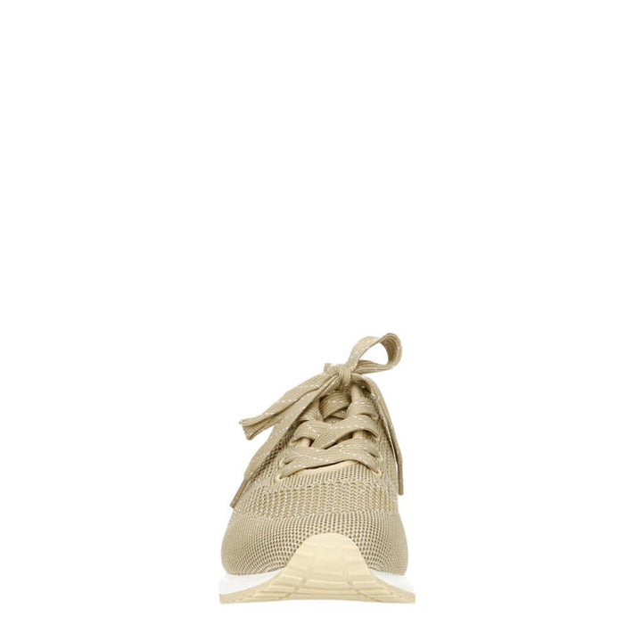 La Strada Sneaker Beige Gestrickt Silber