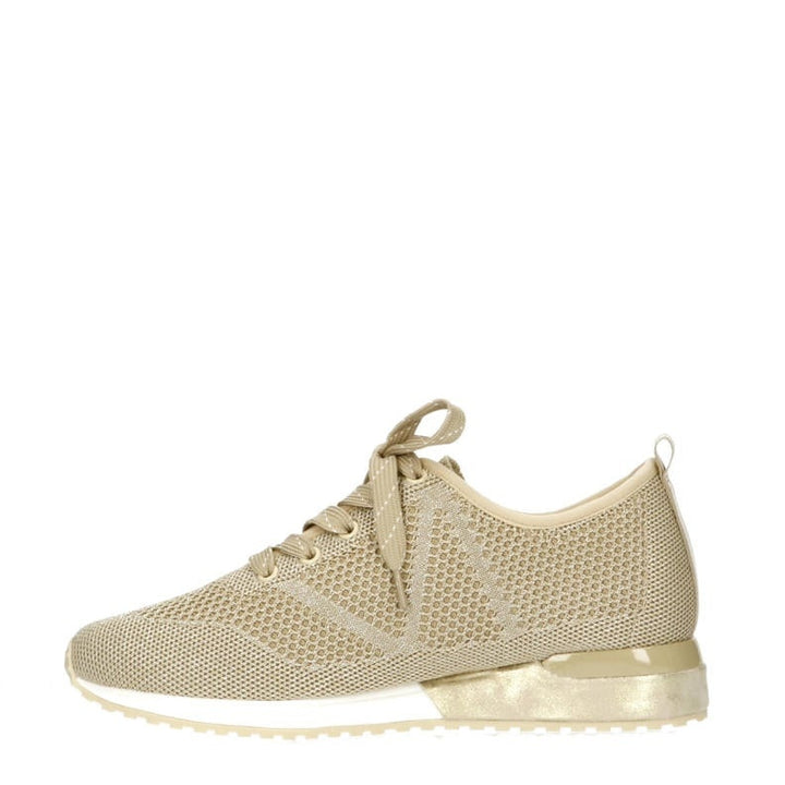 La Strada Sneaker Beige Gestrickt Silber