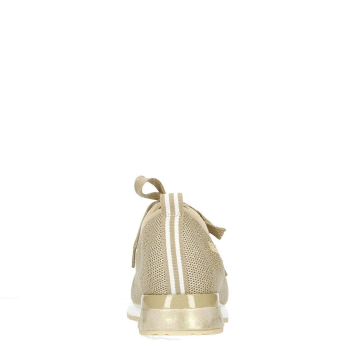 La Strada Sneaker Beige Gestrickt Silber