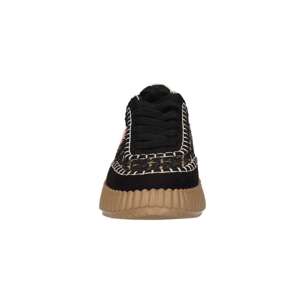 La Strada Turnschuhe Schwarz Canvas Gold