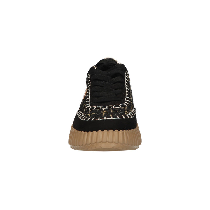 La Strada Turnschuhe Schwarz Canvas Gold
