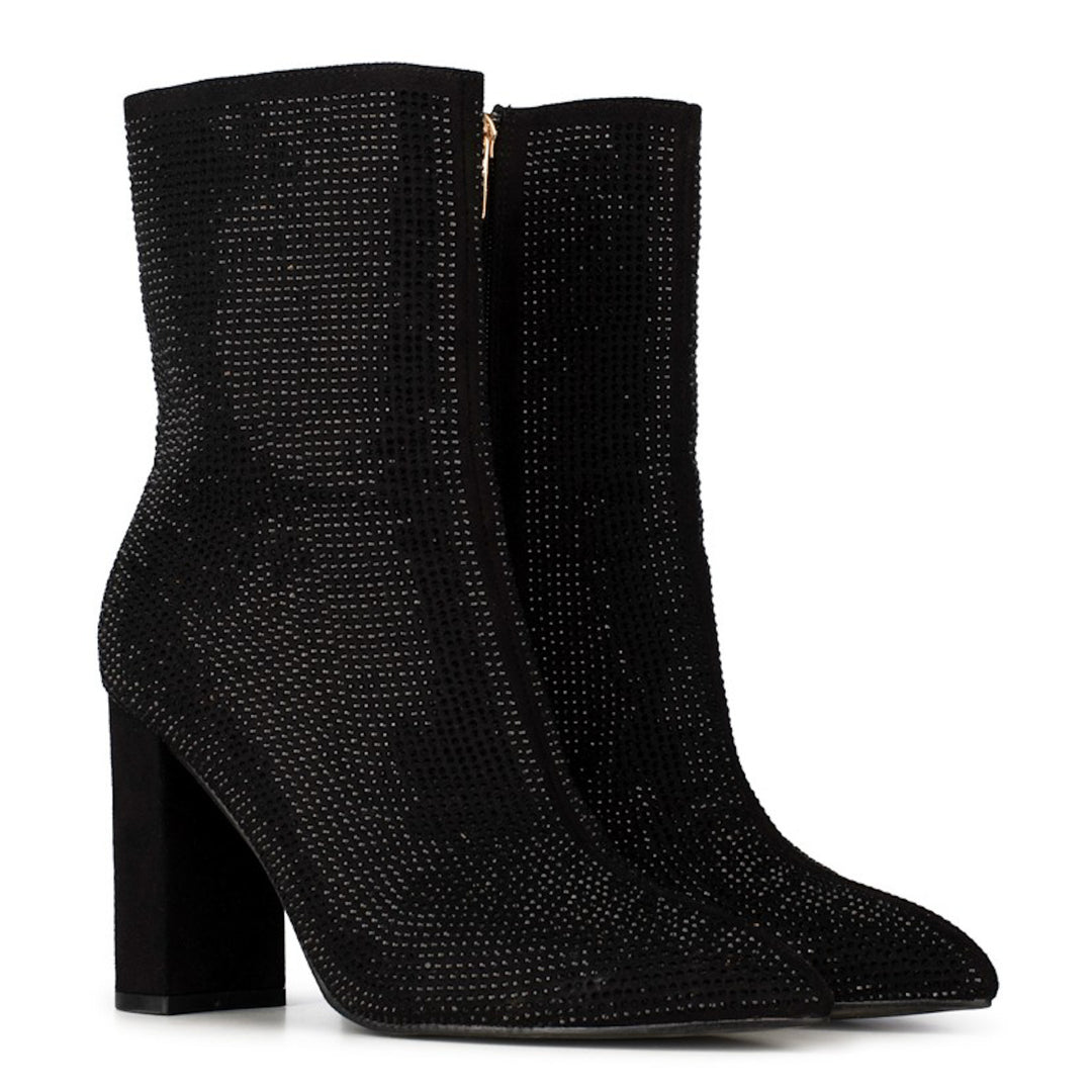 POSH by Poelman Stiefelette Schwarz Lauren Strass