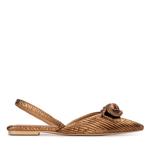 POSH by Poelman Slingback Pumps Bronze Loa