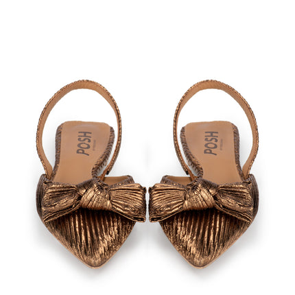 POSH by Poelman Slingback Pumps Bronze Loa