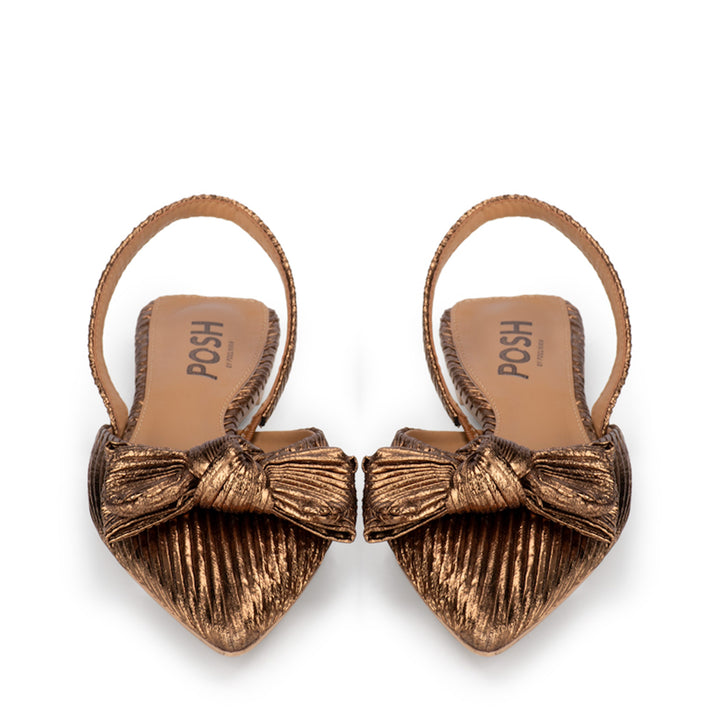 POSH by Poelman Slingback Pumps Bronze Loa