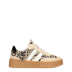 POSH by Poelman Sneakers Beige Lily Leopard